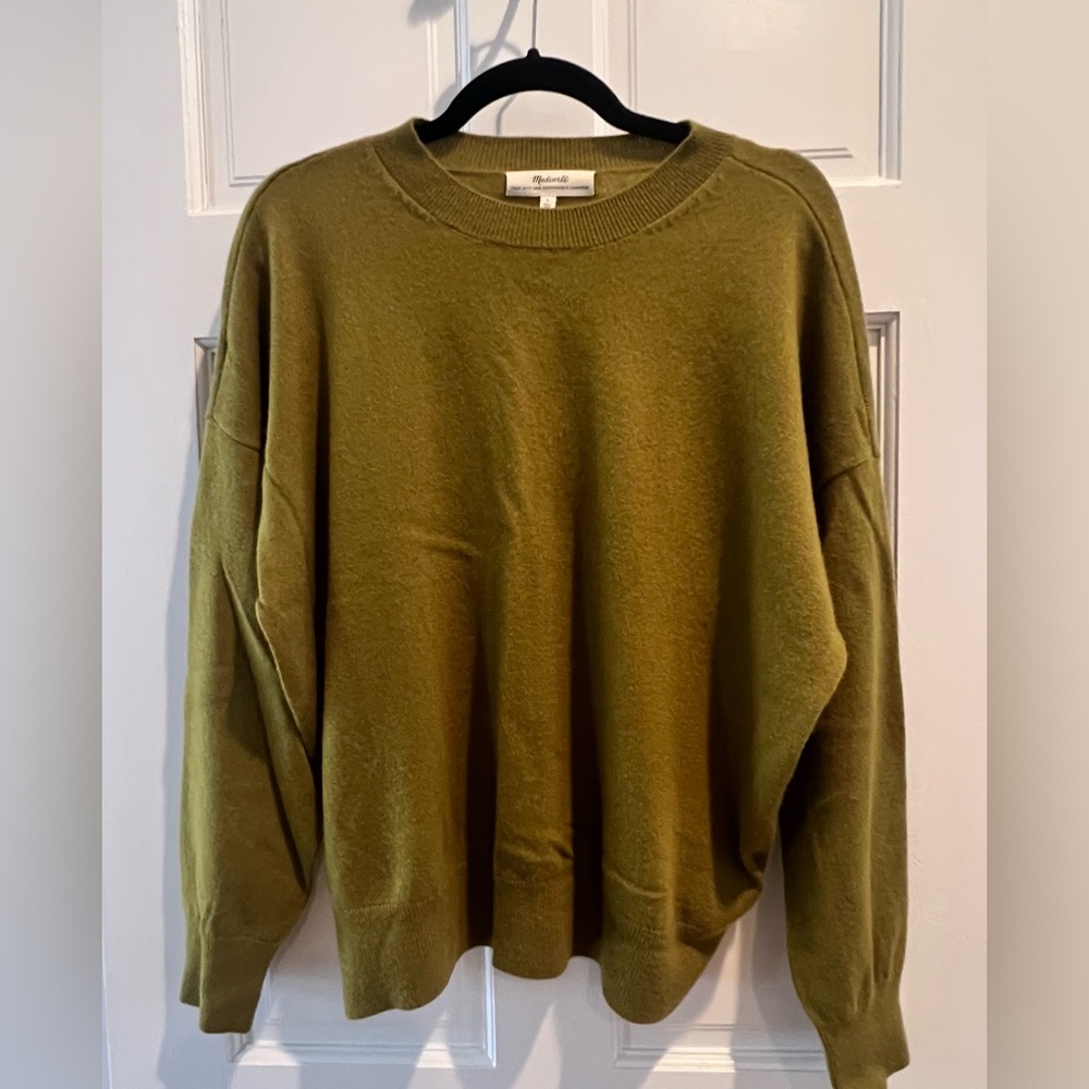 Cashmere oversized crew neck sweater